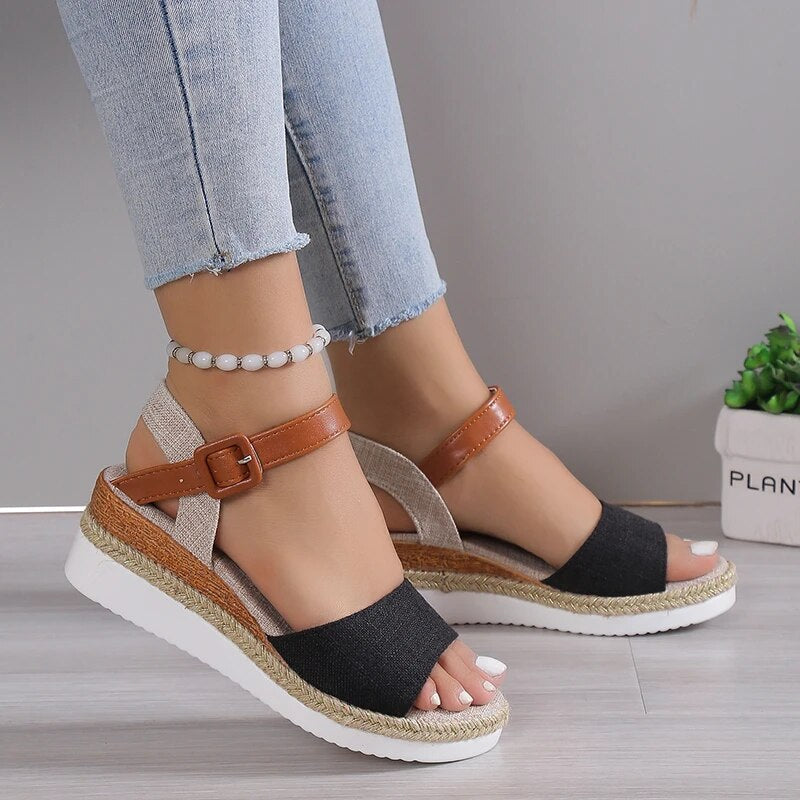 Ddbos Shoes for Women High Quality Bohemian Women's Sandals Summer Platform Light Casual Sandals Women Wedge Shoes Ladies Zapatos