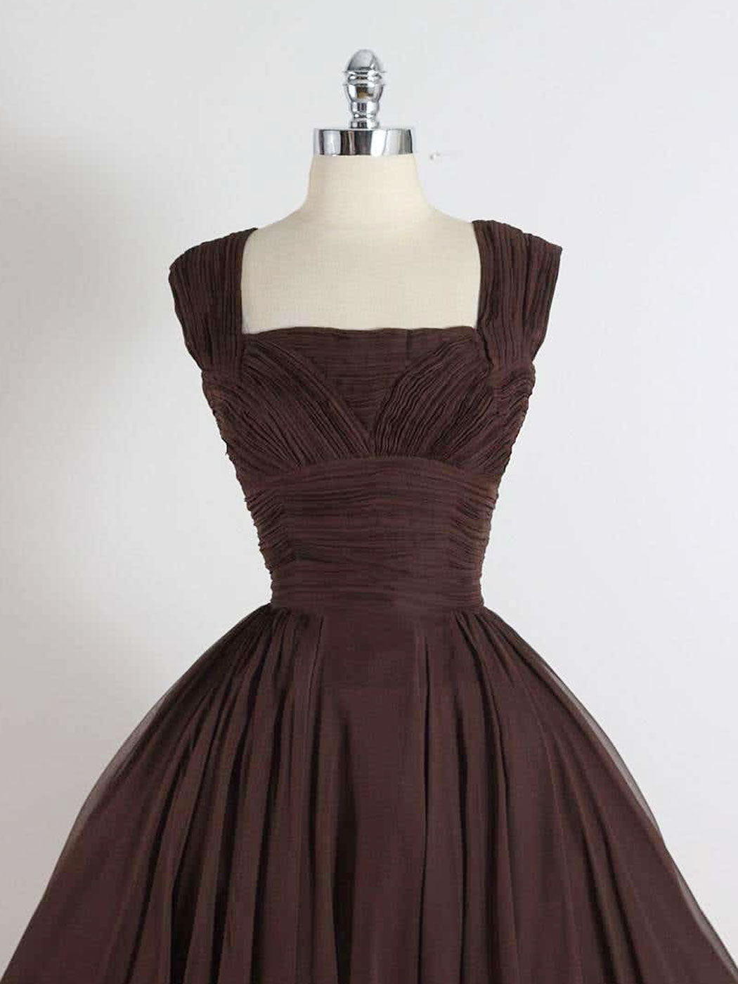 Ddbos Brown A-Line Short Prom Dresses, Brown Short Formal Dress