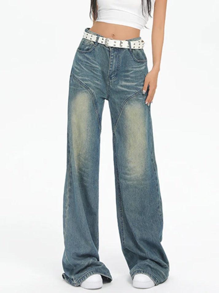 Ddbos - Vintage Washed Splice Boyfriend Jeans