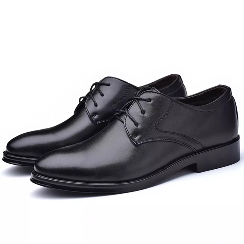 Ddbos Plus Size Man Shoes Formal PU Leather Shoes for Men Lace Up Oxfords for Male Wedding Party Office Business Casual Shoe Men