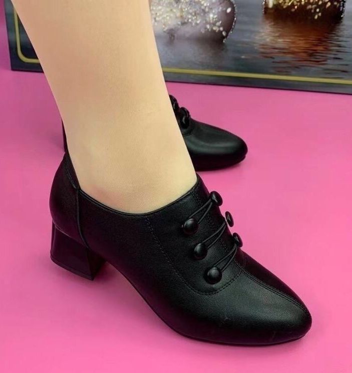 Ddbos Botas Femininas Women Cute Sweet High Quality Square Heel Short Ankle Boots Lady Casual Street Winter Heel Shoes A790B