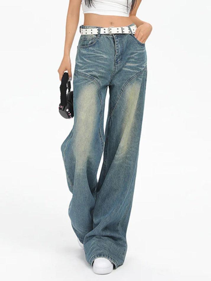 Ddbos - Vintage Washed Splice Boyfriend Jeans