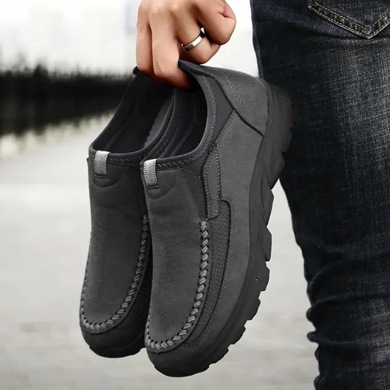 Ddbos Men Casual Shoes Luxury Brand Fashion Mens Loafers Moccasins Breathable Slip on Retro Driving Shoes Men Leather Sneakers