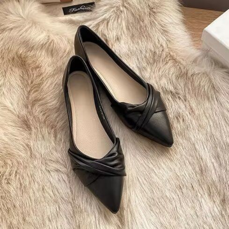 Ddbos Ladies Shoes on Sale New Fashion Pointed Toe Shallow Mouth Solid Women's Flats Summer Casual Work Women Lucky Shoes Zapatos