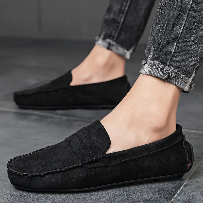 Men Casual Shoes Breathable Comfort Slip-on Mens Driving Shoes Fashion Men Lazy Shoes Luxury Brand Loafers Moccasins