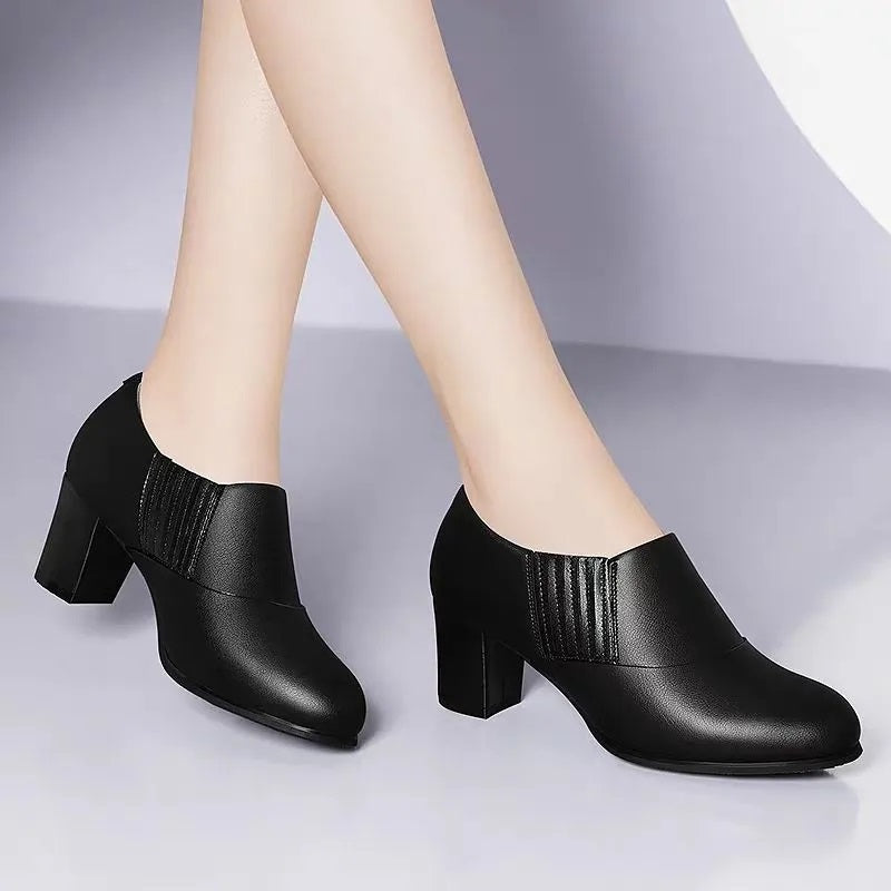 Ddbos Botas Femininas Women Cute Sweet High Quality Square Heel Short Ankle Boots Lady Casual Street Winter Heel Shoes A790B