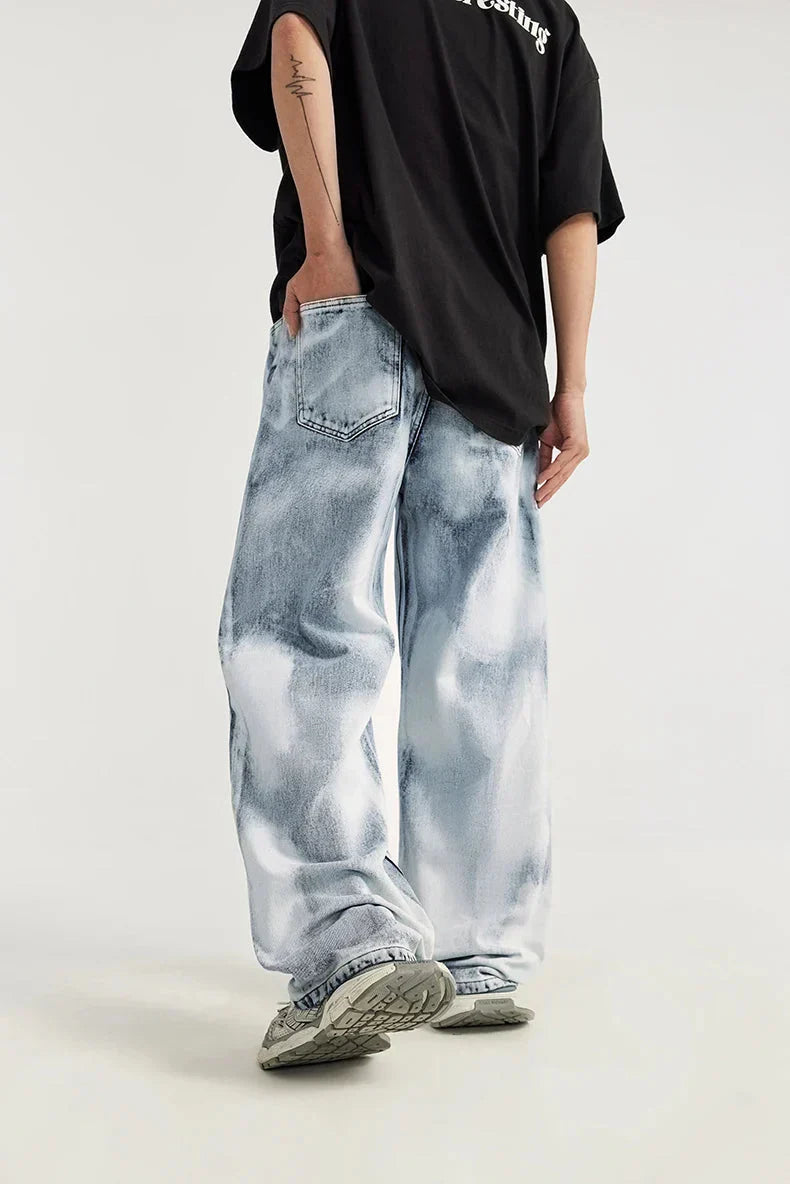 Ddbos - Acid Wash Jeans - chill guy 90s fashion mens fashion