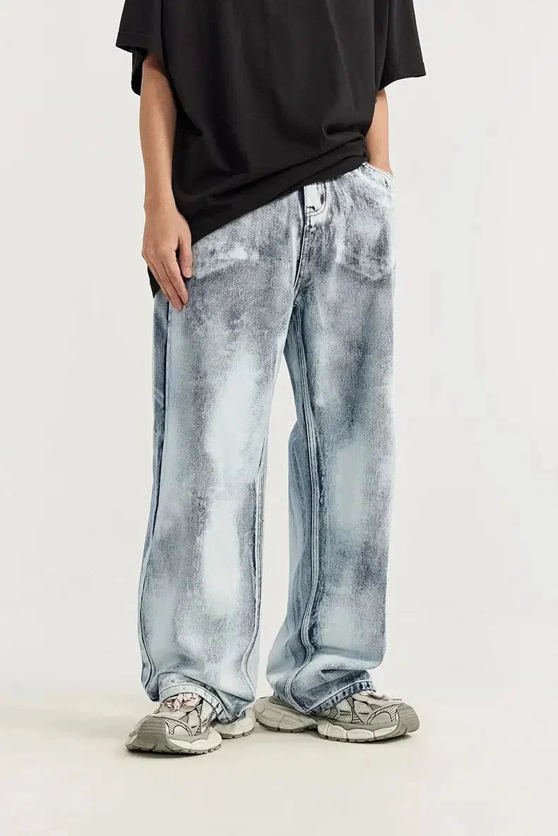 Ddbos - Acid Wash Jeans - chill guy 90s fashion mens fashion