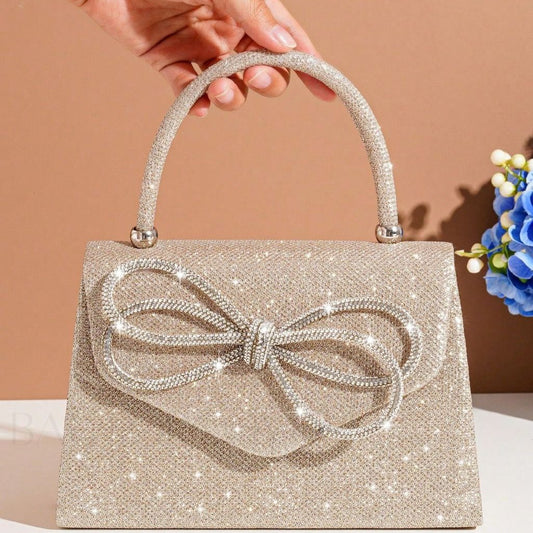 Ddbos - Chic Glitter Small Flap Square Bag for Glamorous Style