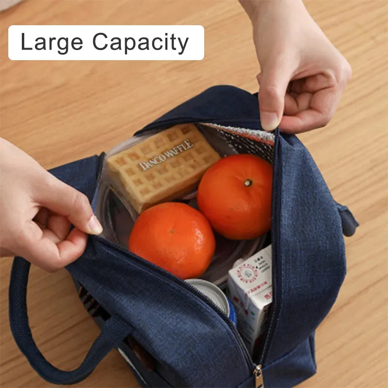 Ddbos BACK TO SCHOOL Portable Lunch Bag Food Thermal Box Waterproof Office Cooler Lunch box Camping Picnic Bag for Kids Convenient Fresh Warmer Bags