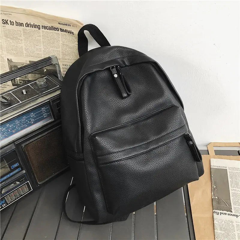 Ddbos BACK TO SCHOOL New Fashion Backpack Laptop Shoulder Bag PU Leather Travel Women Backpacks College Student Book School Bags For Teenage Girls