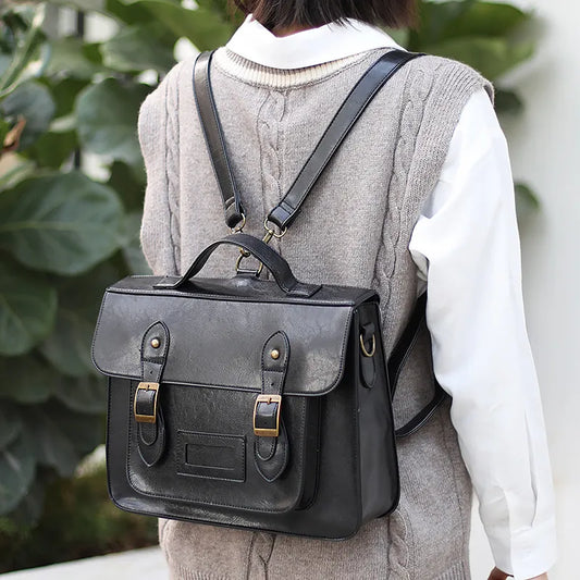 Women Backpack New Multifunction Female Big Tote bag PU Leather College Style Shoulder Bag student schoolbag bagpack