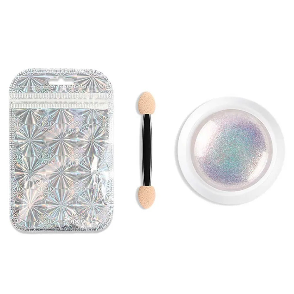 Mermaid Nail Glitter Powder Pearl Shell Shimmer Powder Glimmer Dust Pretty Shimmer Laser Glitters Nail Art Decorations