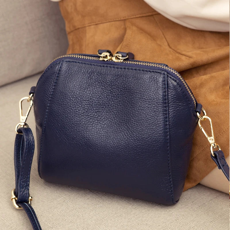 Ddbos Genuine Leather Women Shoulder Bag Luxury Handbag Fashion Shopping Purse Crossbody Bags Female Party Purse Clutch Bag Wallets