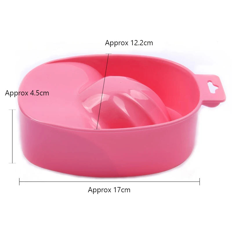 1pcs Nail Art Hand Wash Remover Soak Bowl DIY Salon Nail Spa Bath Treatment Manicure Tools