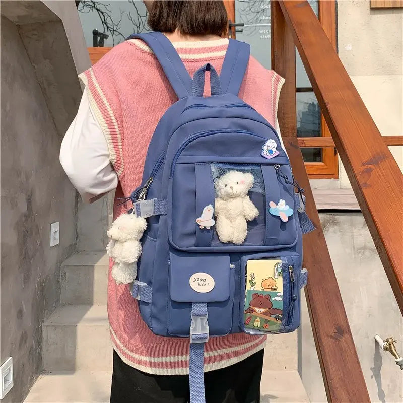 Ddbos Japanese High School Girls Backpack School Bags For Teenage Girls Multi Pockets New Kawaii Backpack Women Harajuku Cute Mochila