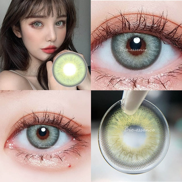 2Pcs/Pair Colored Contact Lenses Colorful Beauty Cosmetic Contacts Natural Color Lens Eye Contact Blue Lenses