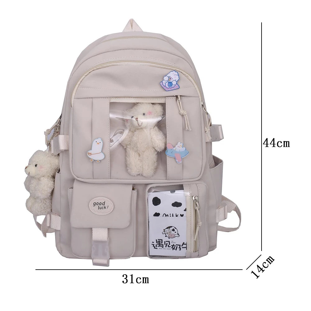 Ddbos Japanese High School Girls Backpack School Bags For Teenage Girls Multi Pockets New Kawaii Backpack Women Harajuku Cute Mochila