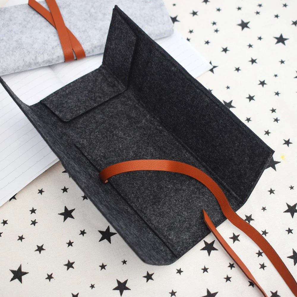 Ddbos BACK TO SCHOOL Portable Roll School Pencil Case Felt Cloth Pen Bag for Girls Boys Cute Large Pencilcase Box Stationery School Office Supplies