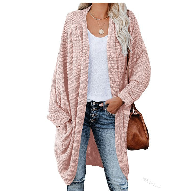 long sweater dress outfit 11 Color Women's Cardigan Long Sleeve Cardigan Coat Large Sweater Loose Bohemian Style Pocket Coat