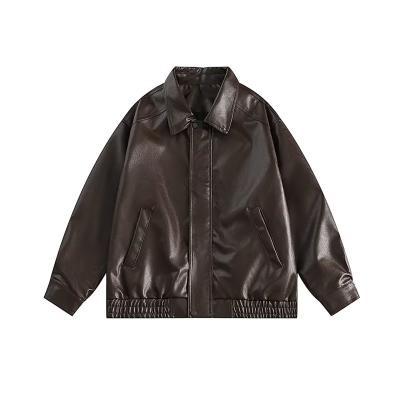 outfit inspo fall Autumn and Winter Leather Coat Women's Autumn American Retro Sweet Cool Motorcycle Hong Kong Style Pu Jacket