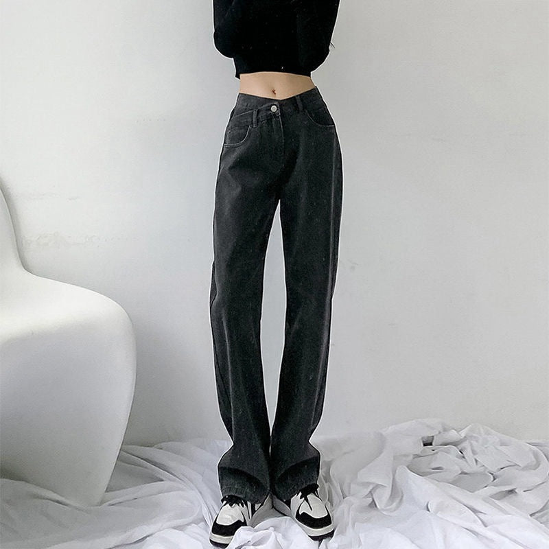 going out outfits Loose Jeans Spring and Summer Women's High Casual Draping Slimming Mopping Pants Fashion