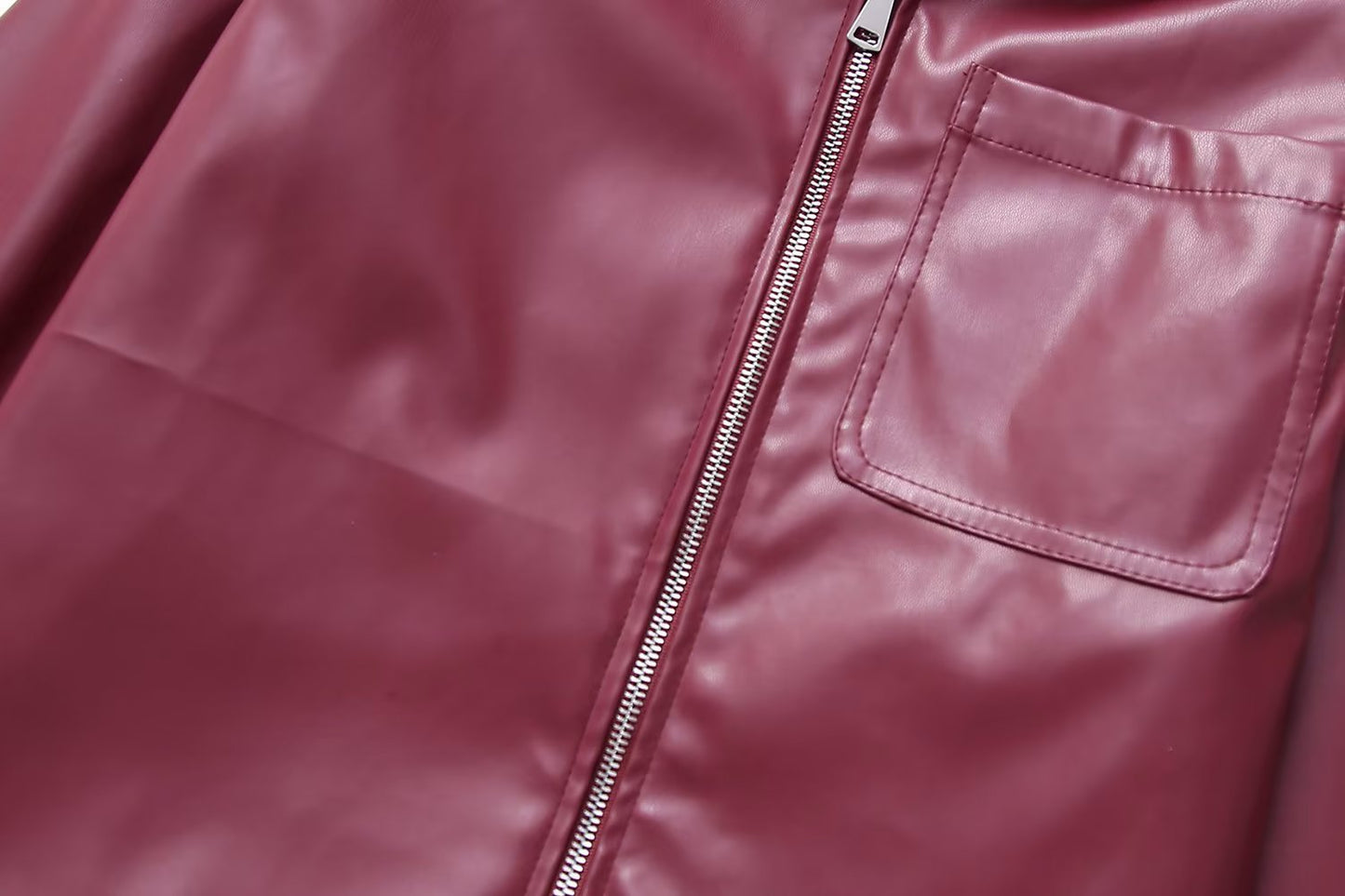 guys clothing styles Women's Autumn Korean-Style Short Ins Lapel Leather Motorcycle Leather Coat