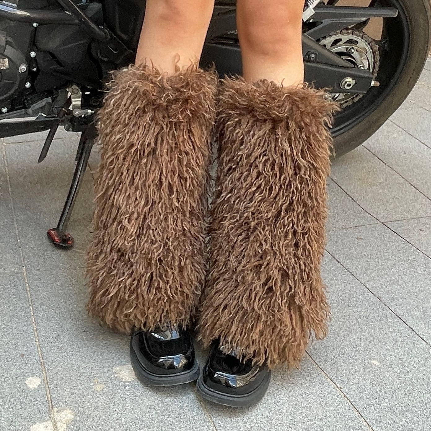 fall trends 2024 outfits Teddy Leg Cover Autumn and Winter Vintage Modern Hot Girl Y2ky Sub-Culture Furry Leg Cover Thickened Slimming Faux Fur Socks