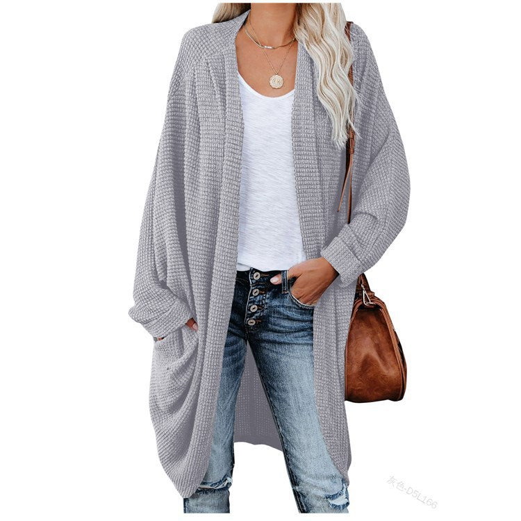 long sweater dress outfit 11 Color Women's Cardigan Long Sleeve Cardigan Coat Large Sweater Loose Bohemian Style Pocket Coat