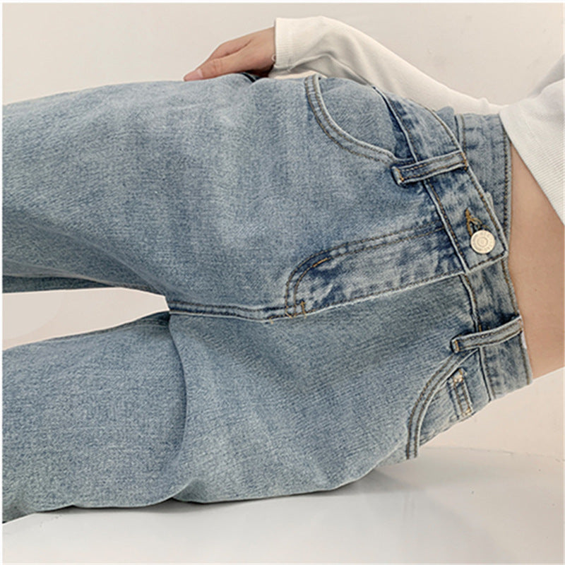 going out outfits Loose Jeans Spring and Summer Women's High Casual Draping Slimming Mopping Pants Fashion