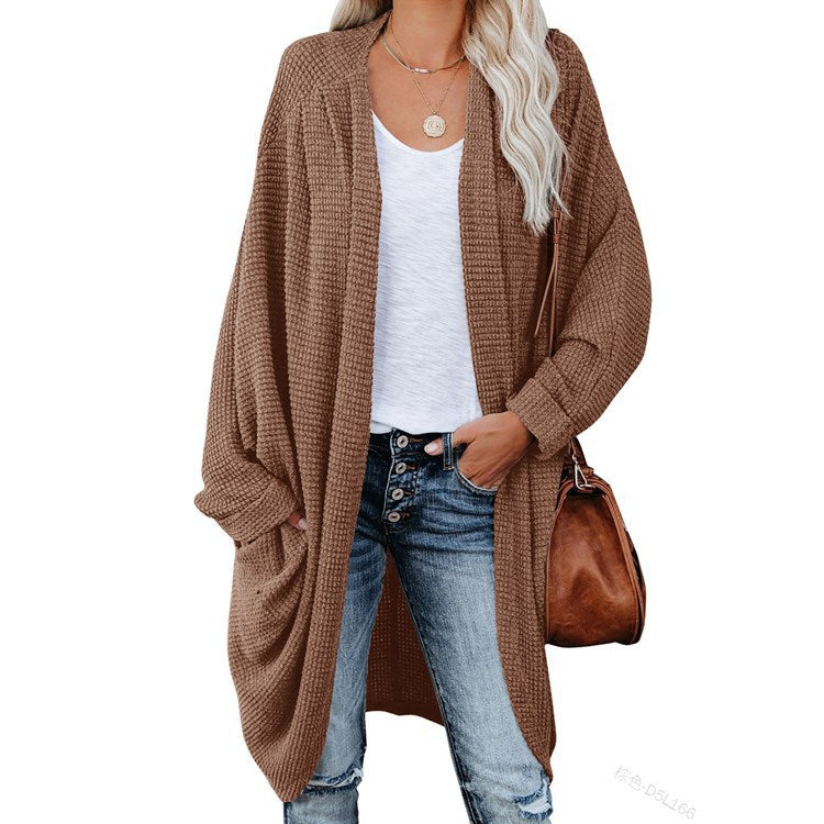 long sweater dress outfit 11 Color Women's Cardigan Long Sleeve Cardigan Coat Large Sweater Loose Bohemian Style Pocket Coat