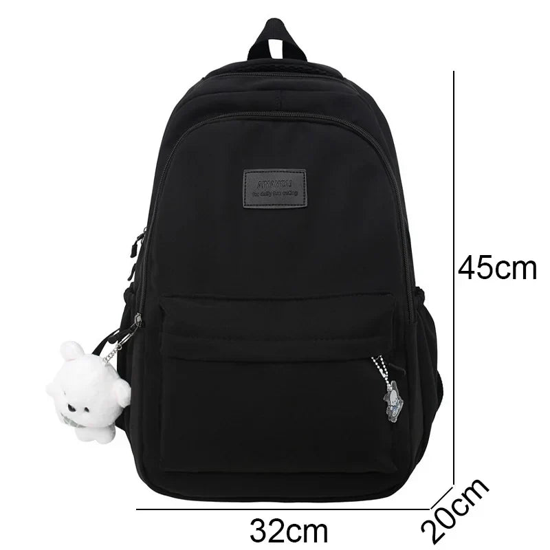 Ddbos Female Fashion Lady High Capacity Waterproof College Backpack Trendy Women Laptop School Bags Cute Girl Travel Book Bag Cool