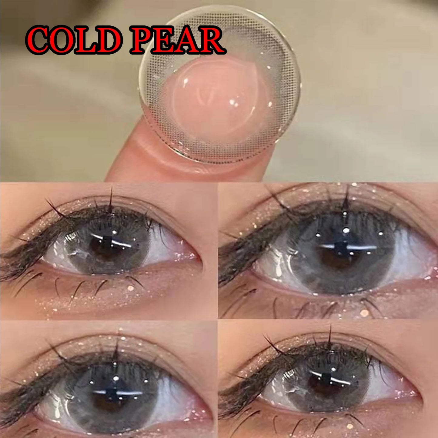 Ddbos 14.00mm Natural Glasses Accessories Cosmetic Color Soft Contacts Lenses for Eyes линзы для глаз цветные Cold Pear