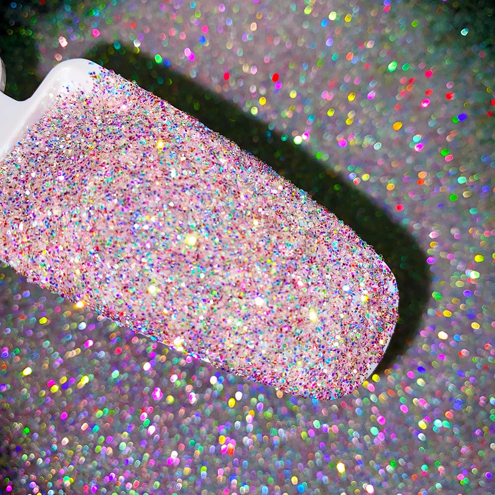 1Box Unicorn Holographic Nail Powder Silver Glitter Metallic Rub Dust Mirror Pigment Extra Fine Shiny Chrome For DIY Manicure*Y*