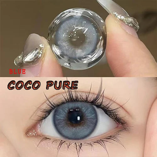 Ddbos Coslens Eye Glasses 14.20mm Contact Lenses with Power Women Men lentes de contacto Apple Crumble