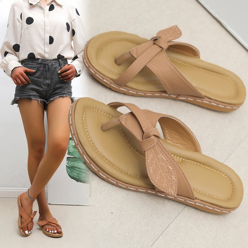 Flats Women Slippers Summer New Fashion Sandals Women Outdoor Beach Casual Shoes Ladies Open Toed Flip-flops Women