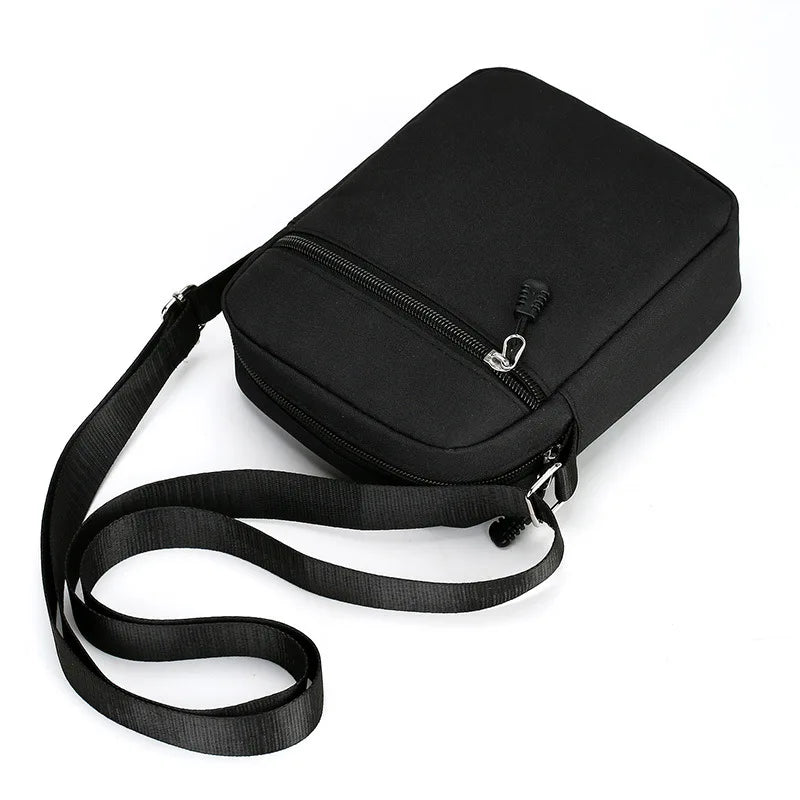 Ddbos Oxford Shoulder Bag Durable Mini Black Mobile Phone Bag Waist Pack Men Crossbody Bags Man Bag Handbag bolso de mano