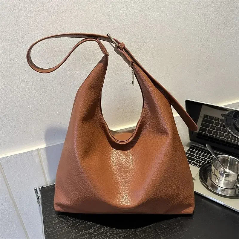 Ddbos Fashion Leather Tote Bag for Women Trend Female Simple Large High Capacity Shoulder Bag Women Handbags Messenger Bags