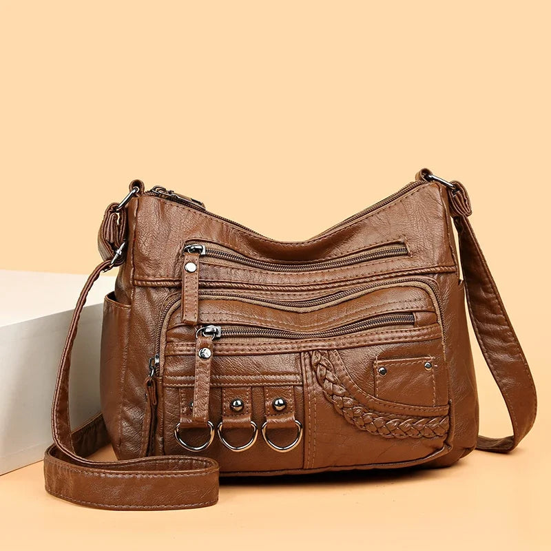 Ddbos New Ladies Soft Leather Bags High Quality Purses And Handbags Famous Designer Crossbody Shoulder Bag For Women SSacs à main