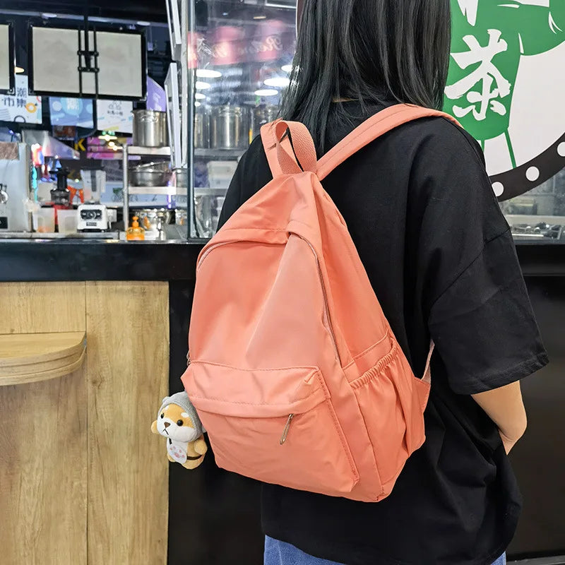 Ddbos Fashion Backpack Canvas Women Backpack Anti-theft Shoulder Bag New School Bag For Teenager Girls School Backapck Female