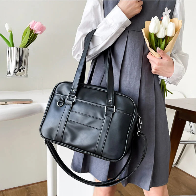 Ddbos trashy outfits Japanese Style JK Bag Women High School Student Uniform Bag PU Leather Shoulder Bag Women Simple Handbags Crossbody Bags Itabag