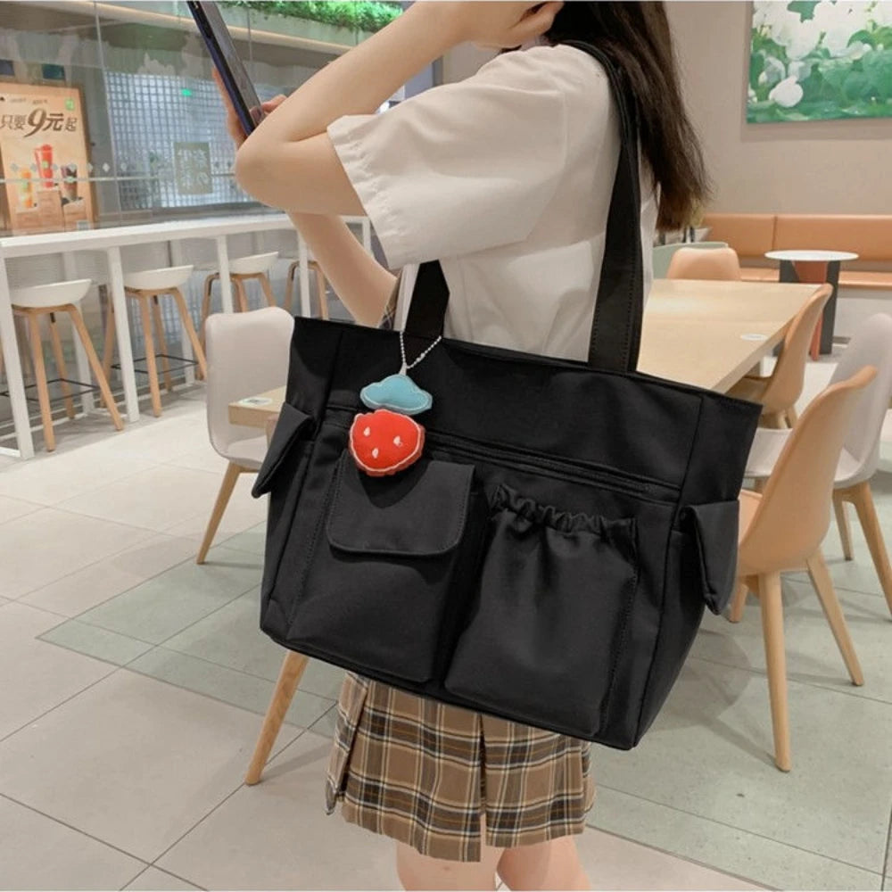 Ddbos BACK TO SCHOOL Bag Women Messenger Bag Preppy Student Book Bag Nylon Shoulder Bag Commuter Handbag Women