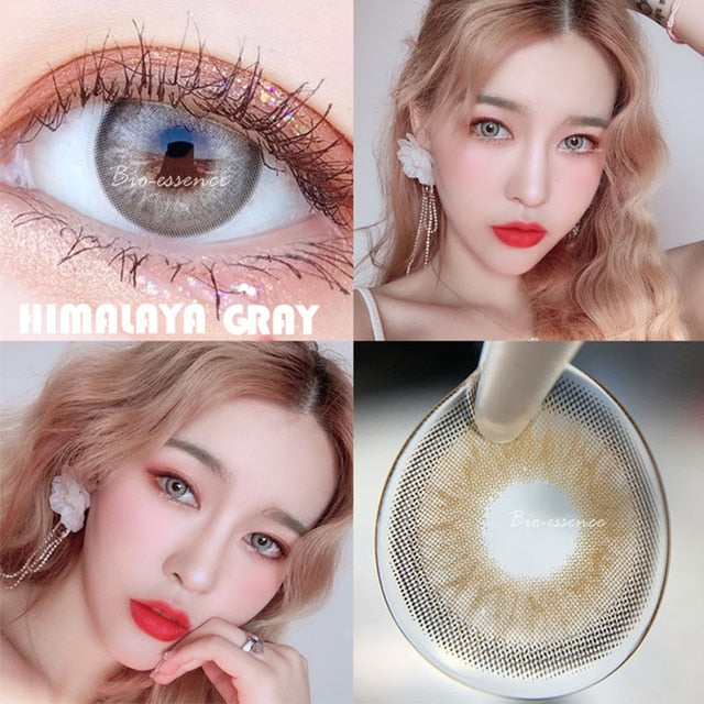 2Pcs/Pair Colored Contact Lenses Colorful Beauty Cosmetic Contacts Natural Color Lens Eye Contact Blue Lenses