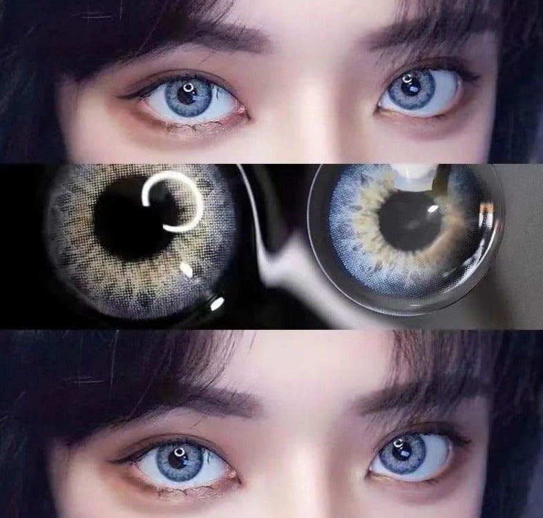 Colored Contact Lenses Colorful Beauty Cosmetic Contacts Natural Color Lens Eye Contact Blue Lenses