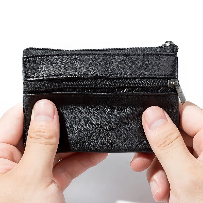 Ddbos Women Men Coin Purse Men Small Bag Wallet Change Purses Zipper Money Bags Children Mini Wallets Leather Key Holder carteira