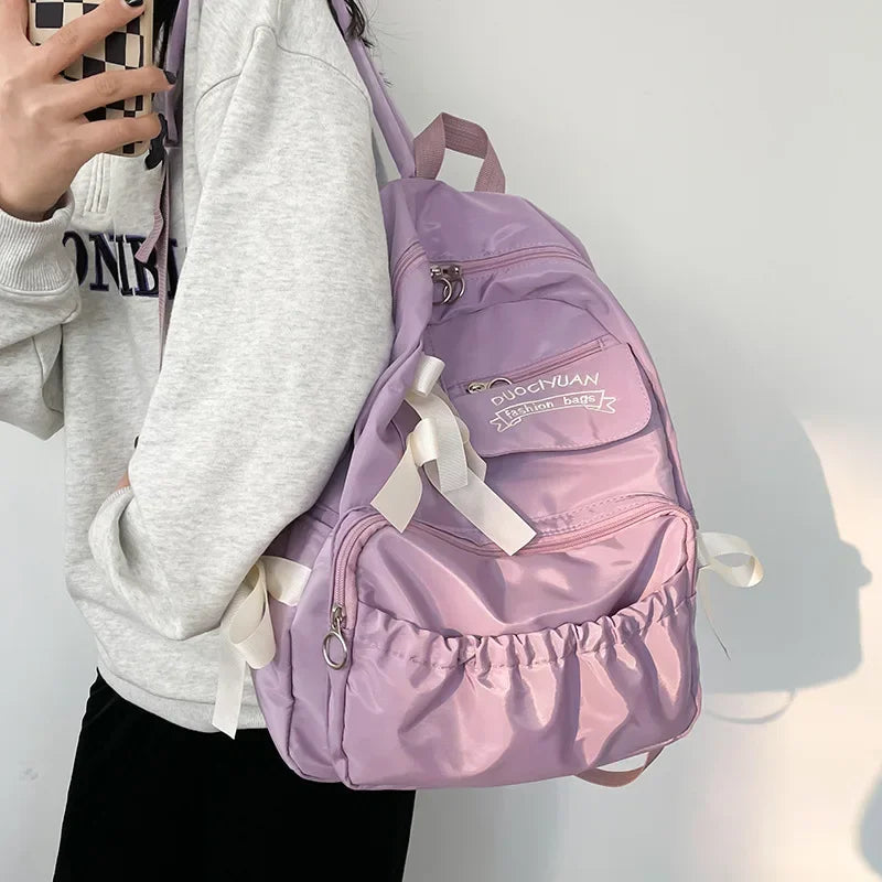 Ddbos BACK TO SCHOOL Fashion Backpack Canvas Women Backpack Anti-theft Shoulder Bags New School Bag for Teenager Girls School Backapck Female