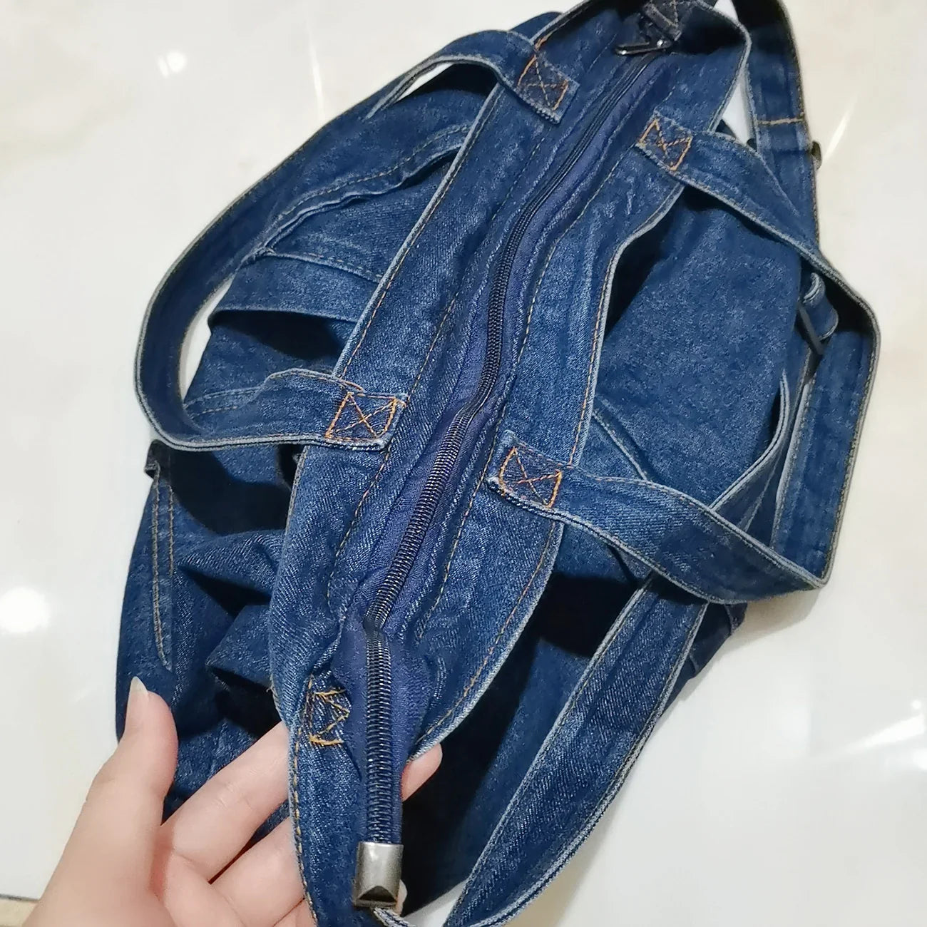 Ddbos BACK TO SCHOOL Denim Shoulder Bags for Women Casual Jeans Bags Designer Tote Crosbody Luxury Handbags Denim Shopping Bag Bolsos Para Mujer