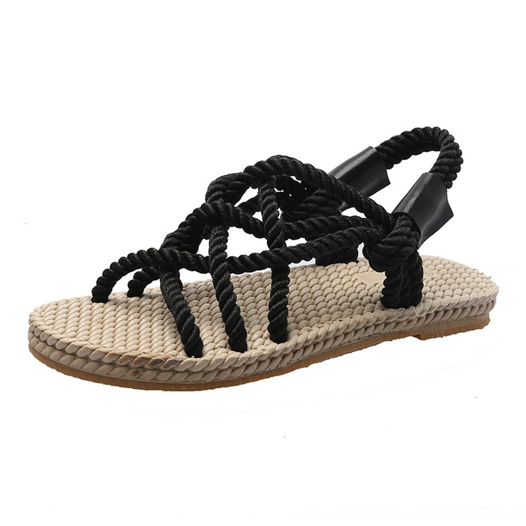 Ddbos Sandals Woman Shoes Braided Rope with Traditional Casual Style and Simple Creativity Fashion Sandals Women Summer Shoes