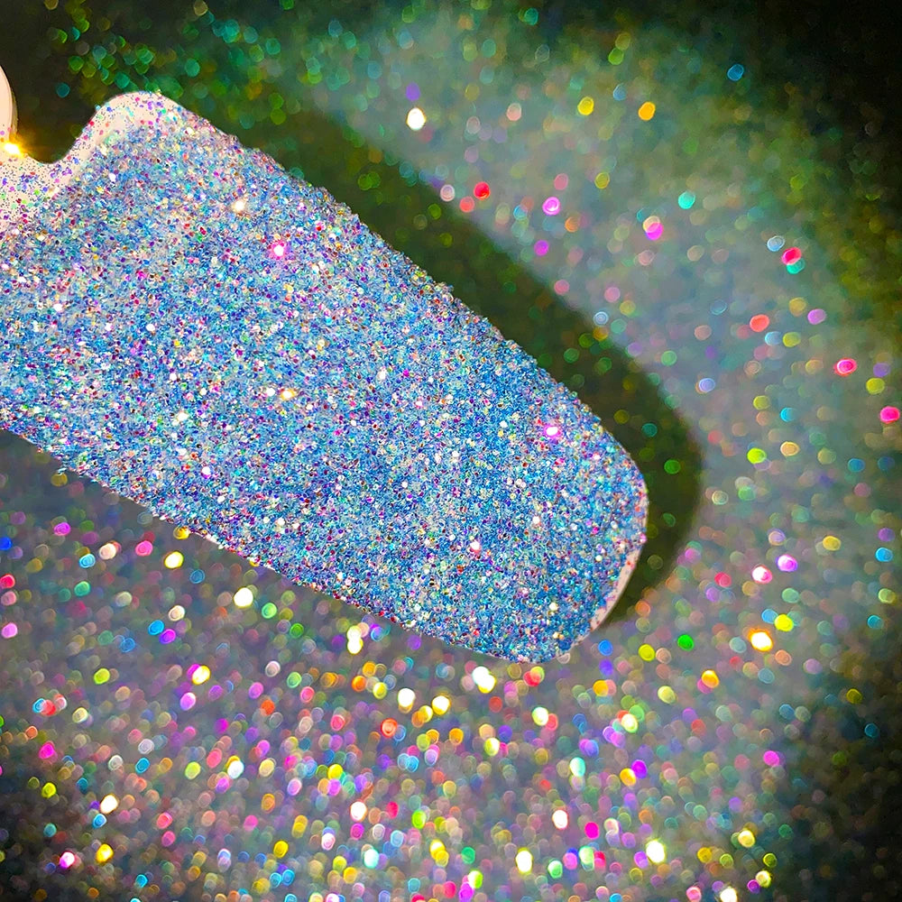 1Box Unicorn Holographic Nail Powder Silver Glitter Metallic Rub Dust Mirror Pigment Extra Fine Shiny Chrome For DIY Manicure*Y*