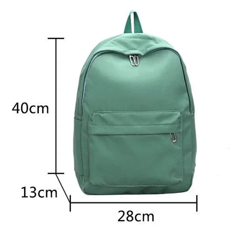 Ddbos BACK TO SCHOOL High Quality New Waterproof Nylon Women Backpack Female Travel Bag Backpacks Schoolbag for Teenage Girls Solid Color Bookbag